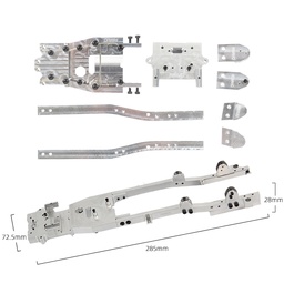 [1862806] RBR/C Drift RC Car Metal Chassis For WPL D12 Vehicle Models Parts R671
