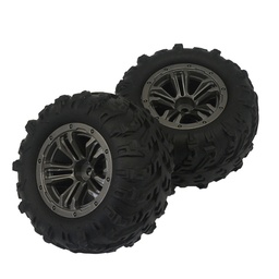 [1869369] 2PCS Xinlehong Q901 Q902 Q903 1/16 RC Car Tires Wheel Rims QZJ01 Car Vehicles Model Parts