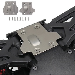 [1875865] 2PCS Upgraded Stainless Steel Chassis Armor Protection Skid Plate for Arrma Karton/Senton/Outcast/Talion RC Car Parts
