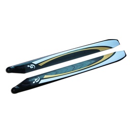 [1881723] 1Pair Funfly 560mm Carbon Fiber Main Blade for Align Titan 550 Electric RC Helicopter