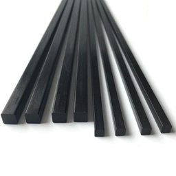[1889097] 10PCS 2x2/2.5x2.5/3x3/4x4mm 500mm Carbon Fiber Stick For RC Airplane Quadcopter DIY Tool