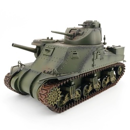 [1889248] EXBONZAI 1/16 2.4ghz RC Tank RTR Hand Made Simulation Full Metal W/light & Sound 360 Degree Turret Rotation Remote Control For American M3 RC Car Vehicles Model