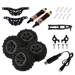 [1890857] Portable Remote Control Trick Car Flyhal Q901 Pro Rc Car Accessories Parts