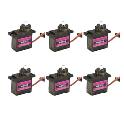 [1072260] 6PCS MG90S RC Micro Servo 13.4g for ZOHD Volantex Airplane RC Helicopter Car Boat Model