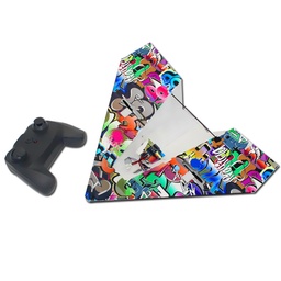 [1892795] XFRC X35 350mm Wingspan 2.4G 2CH DIY Magic Board Mini Paper RC Airplane Delta Wing Glider Unassembled RTF Model 2 for Beginner