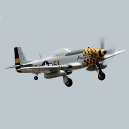 [1895218] TOP RC HOBBY P51 Mustang Yellow 750mm Wingspan EPO RC Airplane Warbird KIT