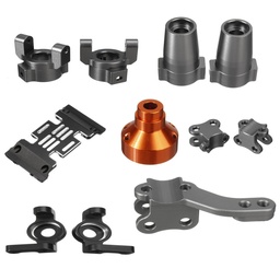 [1900746] RGT EX86181 1/10 Upgrade Metal Rear Straight Alxe Cover/Chassis Plate/Sway Bar Lower/Linkage Rod/Steering Mount RC Car Parts