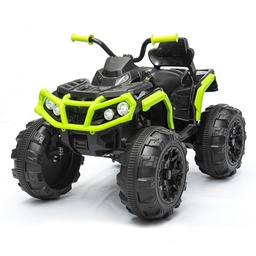 [1901859] Kingso 12V Kids Ride-On Electric ATV 4-Wheeler Quad Car Toy w/ Bluetooth Audio 3.7mph Max Speed Treaded Tires LED Headlights Radio