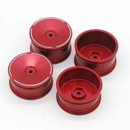 [1902663] 4PCS LC RACING 1/14 RC Car Metal Upgrade Parts Front And Rear Wheels Wltoys 144001 124018 124019 Wheel Hub