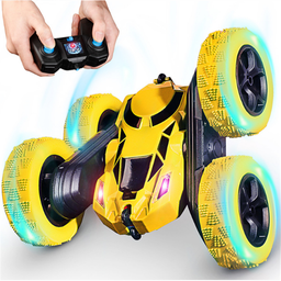 [1903610] 828G 2 in 1 RC Car 2.4G 1:16 Stunt Drift Deformation LED Light Tank Tracked Jumping 360deg Flip Vehicle Kids Child Toys