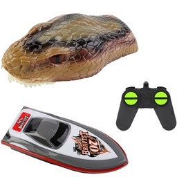 [1916551] MX 0031 2 In1 2.4G Python Head High-Speed Floating Spoof Remote Control RC Boat Vehicle Models