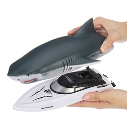 [1920424] RH-818-YW 2in1 2.4G 4CH Electric RC Boat Remote Control Simulation Shark Animal RTR Model Kids Toys
