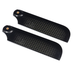 [1923508] 1 Pair RJX HOBBY 92mm 3K Carbon Fiber Tail Blades For RC Helicopter