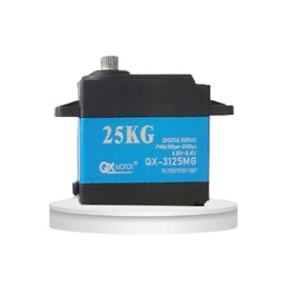 [1924037] QX-MOTOR 20KG 25KG 30KG 35KG High Voltage Waterproof Metal Gear Coreless Digital Servo for RC Robot RC Car