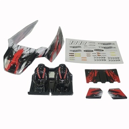 [1927443] HBX 905 905A 1/12 RC Car Spare Body Shell Red Color w/ Sticker Sheet 90157 Vehicles Model Parts