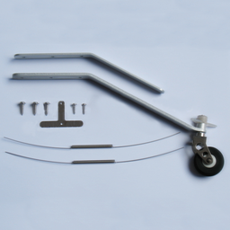 [1930173] 1 Piece Carbon Fiber / Steel Wire / Aluminum Alloy Tail Wheel Bracket With PU Wheel for 15~250CC Gasoline Engine RC Airplane