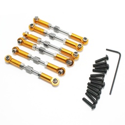 [1936469] Metal Upgrade Adjustable Rod Full Set Rod Accessories for Wltoys 144001 1/14 RC Car Parts