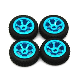 [1936475] 4Pcs 1/28 Metal Rally Tire for Wltoys 284131 K989 K979 RC Car Vehicle Models Parts
