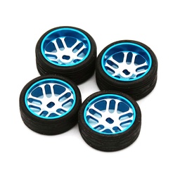 [1936512] 1/28 Metal Wheel Hub Two Narrow and Two Widen Tires RC Car Vehicle For Wltoys 284131 Models Parts