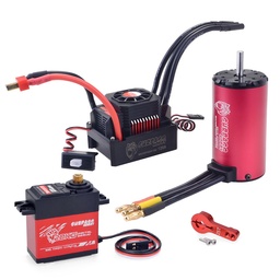 [1939213] Surpass Hobby KK 4076 2000KV Brushless Motor 120A Brushless ESC 20KG Digital Servo Brushless Set for 1/8 RC Car Model Parts
