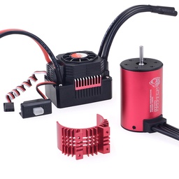 [1939216] Surpass Hobby Diamond Seriers Waterproof 3660 3500KV Shaft 5mm Brushless Motor with 80A ESC for 1/10 RC Vehicles