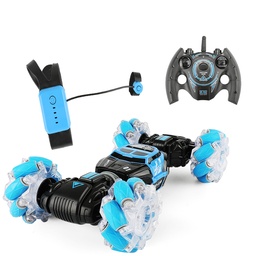 [1940227] RBR/C 2.4G Gesture Sensor Twisted RC Stunt Car Light Music Remote Control Dancing Truck Kids Toys Vehicles Model