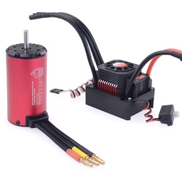 [1941196] Surpass Hobby Diamond Seriers Waterproof 4076 2000KV Brushless Motor with 120A ESC for 1/8 RC Vehicles