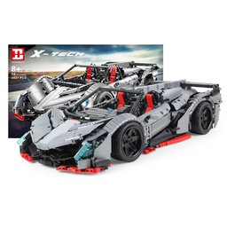 [1941861] 3427Pcs XQ1003 DIY Assembled Remote Control RC Car App Controlled Building Block Vehicles Models Toys