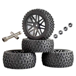 [1955011] 4PCS Tires Wheels 12mm Hex for 1/10 Off-Road Crawler RC Car Vehicles Models Spare Parts