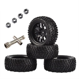 [1955317] 4PCS Tires Wheels 12mm Hex 2.99inch for Rally Speed Racing Vehicles RC Car Models Spare Parts