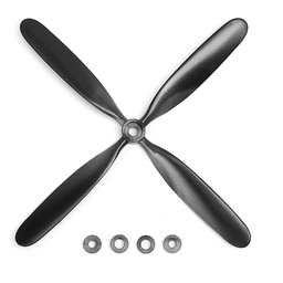 [1149624] Dynam 10.5*8*4 10.5 Inch 4 Blade Propeller 8mm Hole CW & CCW For RC Airplane