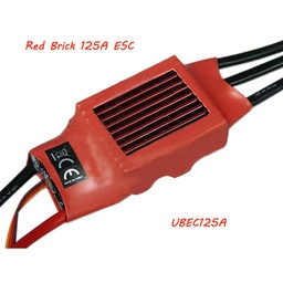 [77972] Red Brick 125A ESC Brushless ESC BEC:5V5A UBEC125A